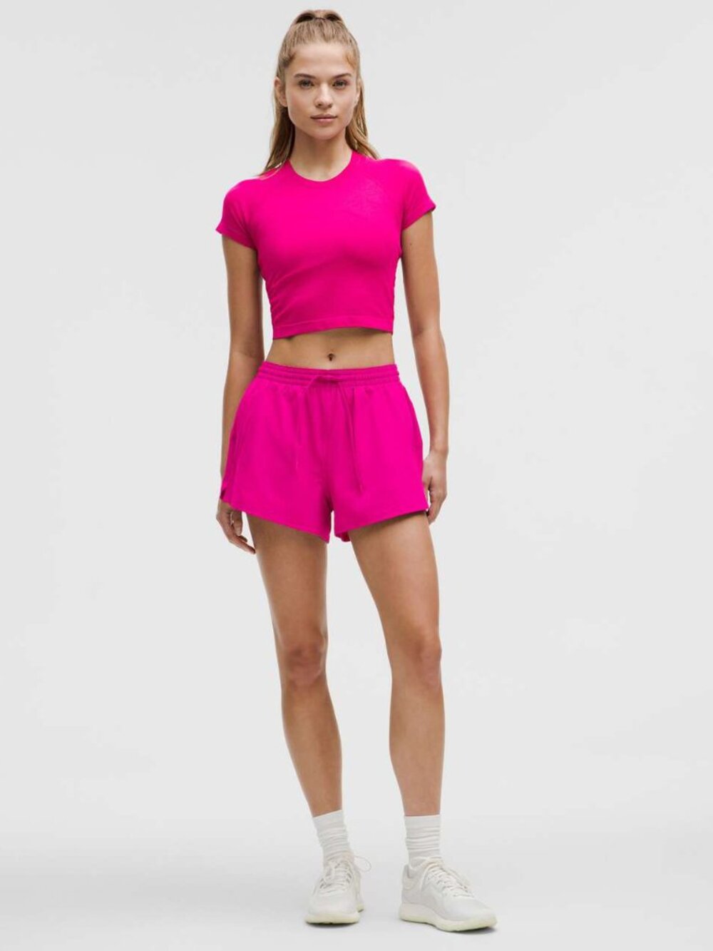 Lululemon Lightweight High Rise Relaxed Short 3" pink 2 XS Ripened Raspberry - Picture 5 of 11